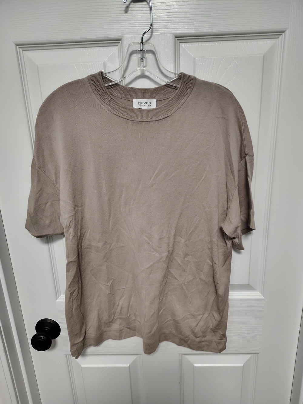 Have Men's Neutral Taupe Short-Sleeve Crewneck Tee